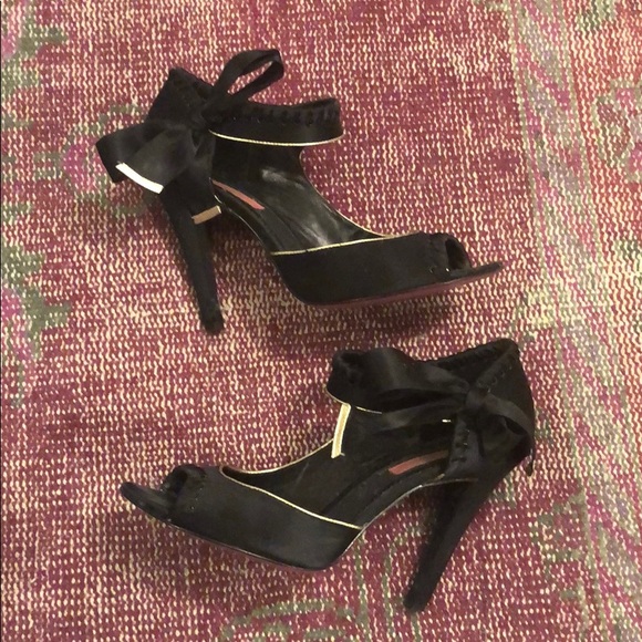 Betsey Johnson Shoes - Betsey Johnson Satin Heels